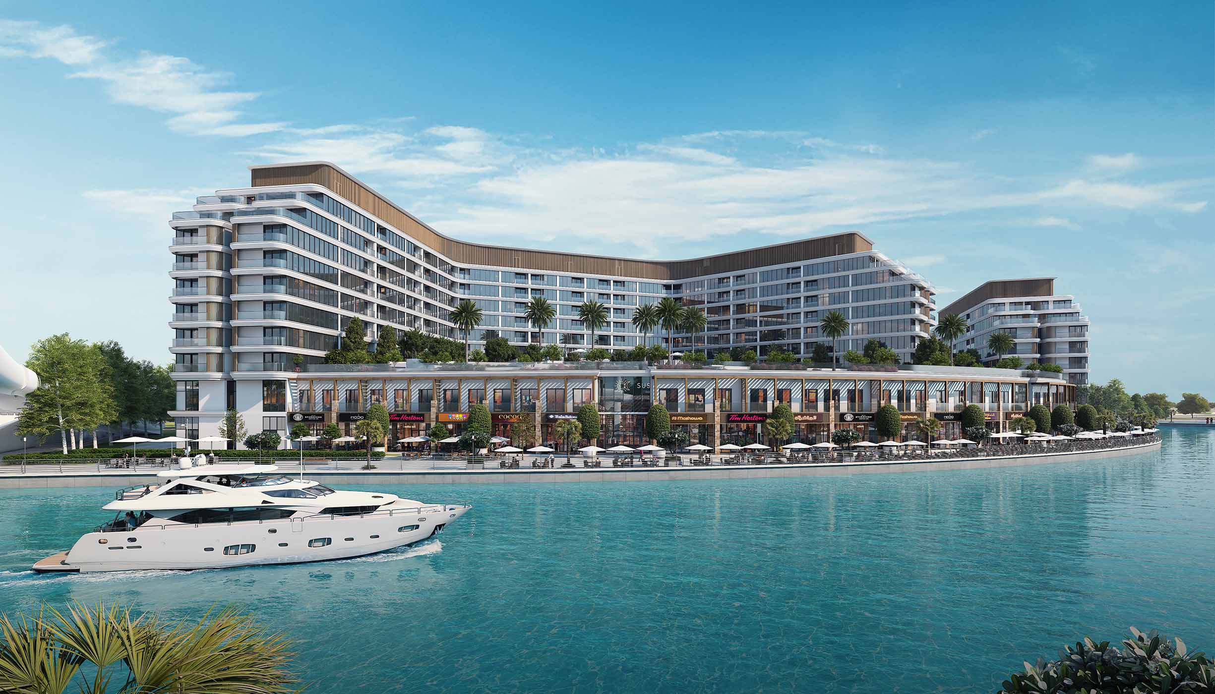 Sea-view apartments in Siniya Islands